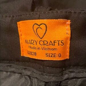 Mary Crafts Black Garment
